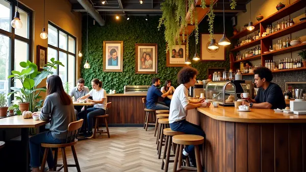 Interior del Jugabet Cafe